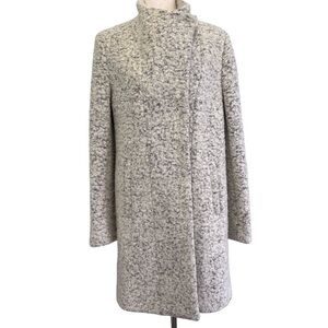 Kenneth Cole Gray Structured  Wool
Pea Coat sz 6!